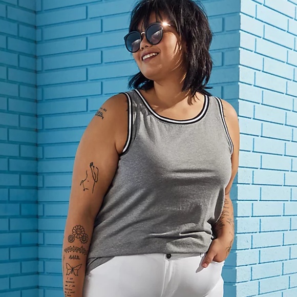 Torrid Grey Tank - Plus Size 00 - Picture 1 of 7